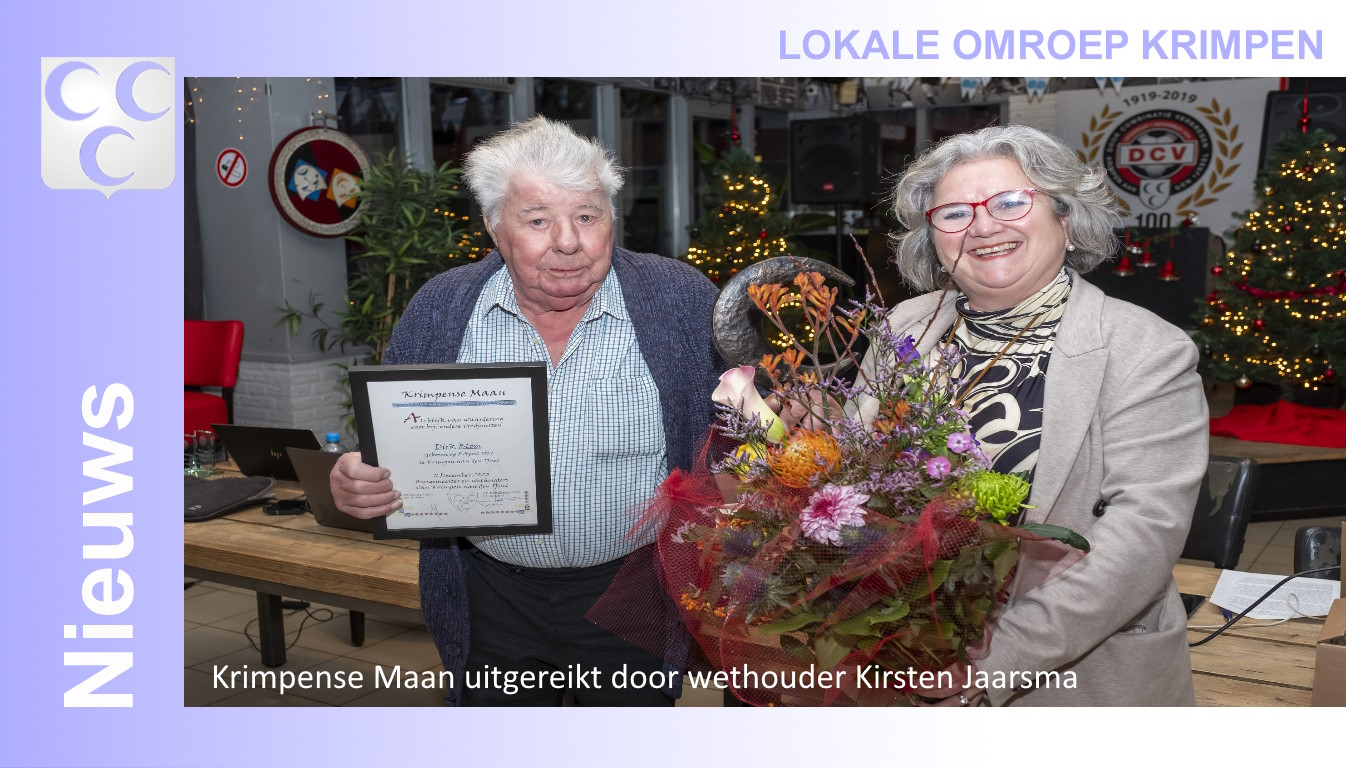 Krimpense Maan Uitgereikt